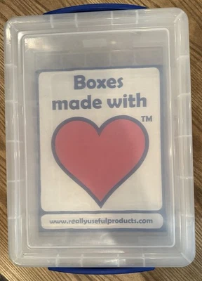 4L Plastic Storage Box 14" x 9" x 3" - A2000 - Image 1 of 4