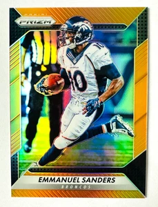 2016 Panini Prizm Emmanuel Sanders ORANGE Prizm Card SP #/299 Broncos Legend! - Bild 1 von 3