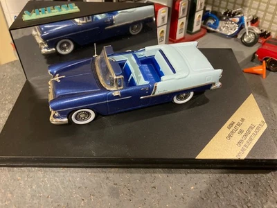 Chevrolet Bel Air 1955 convertible, escala 1/43, azul tutone Foto 1 de 4