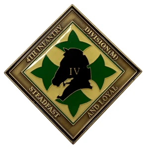 4th Infantry Division 4th ID Division Command Sergeant Major Challenge Coin - Picture 1 of 3