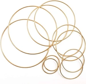 10PCS Metal Rings Hoops Macrame Rings for Dream Catcher DIY Crafts - Picture 1 of 2