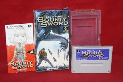Bounty Sword (Nintendo Super Famicom 1995) Authentic Game Cartridge CIB Complete - Image 1 of 4