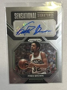 2022-23 Fred Brown Sensational Signatures Panini Prizm Basketball[#SS-FB] - Picture 1 of 2