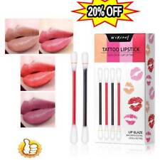 20Pcs/Box Women Long Lasting Lip Gloss Cotton Swab Tattoo Matte Lipstick