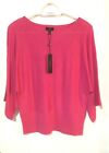Talbots Size PM Pink Pure Merino Wool Sweater NWT Boat Neck Dolman Sleeves Soft