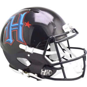 Casco de fútbol americano auténtico de velocidad Riddell alternativo negro Houston Texans - Imagen 1 de 1