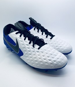 SCARPA DA CALCIO DA UOMO NIKE TIEMPO LEGEND 8 ACADEMY AG BIANCA BLU -  Tecnica Sport
