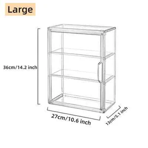 Clear Storage Case, Dustproof Wall Storage Box, Cosmetic Skincare Containers - Picture 1 of 16