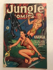 JUNGLE COMICS #134: Fiction House Feb 1951 FN/VF; GGA, Kaanga, Tabu, SCHÖN - Bild 1 von 20