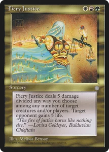 Fiery Justice X (4) MTG Ice AgeEX/NM - (RG) 4RCards - Picture 1 of 1
