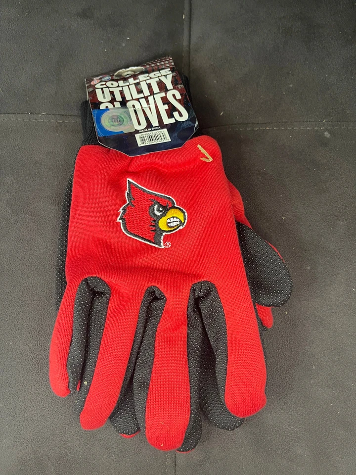 Louisville Cardinals Sport Utility Gloves Officially Licensed Collegiate Product - Image 1 of 2