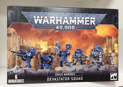 GAMES WORKSHOP Warhammer 40000 Space Marines DEVASTATOR SQUAD multipart