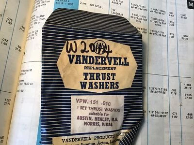 Austin Seven,Mini,A35,Minor,803/848/948cc +.010” Thrust Washers  - Image 1 of 4