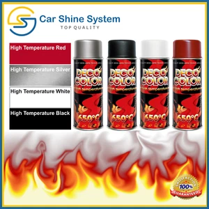 SILVER SATIN Heat High Temperature Resistant Paint Stove Fire Grill Spray 650°C - Picture 1 of 2