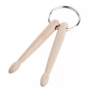 PAIR OF DRUMSTICKS KEYRING KEY RING DRUM STICKS FREE UK POST SUIT DRUMMER GIFT - Picture 1 of 8