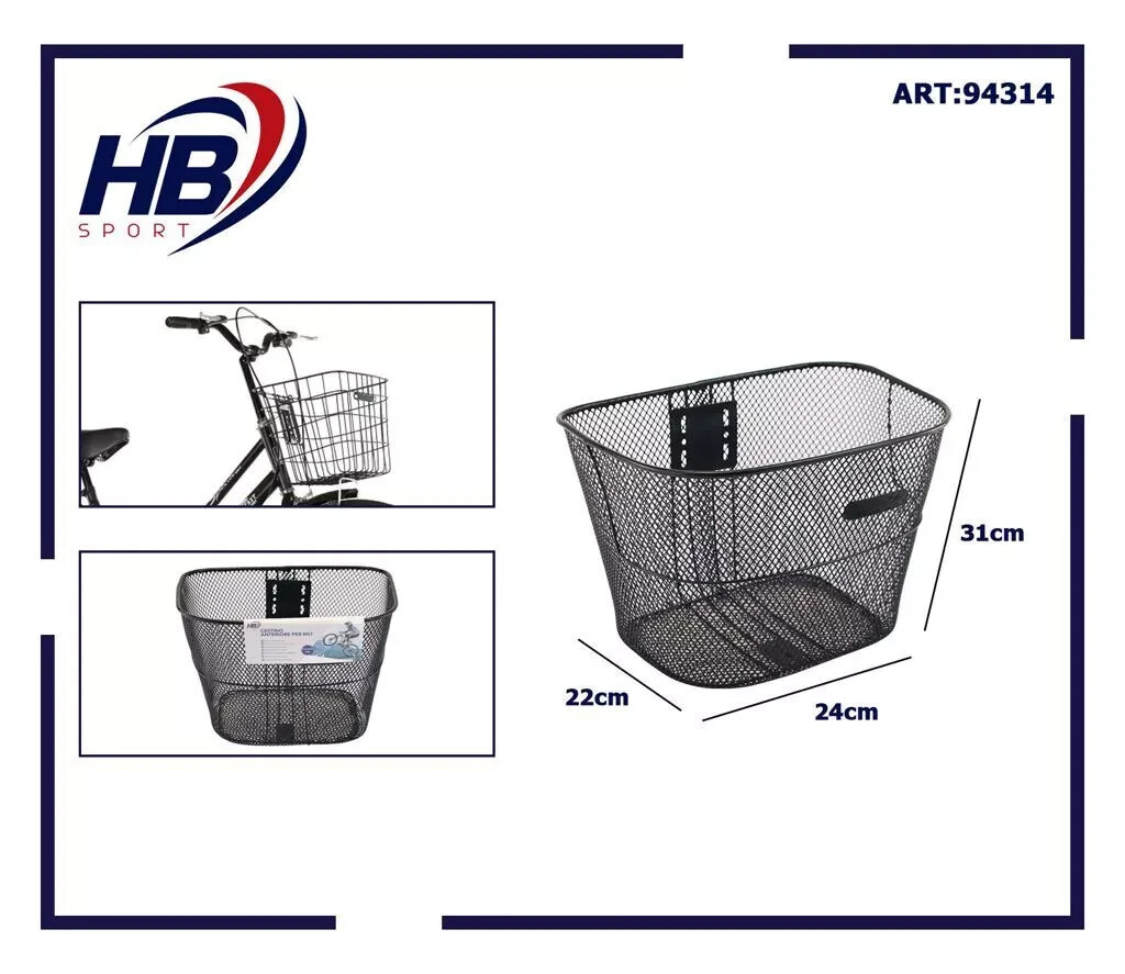 Cestino Anteriore Per Bici Con Supporto Metallico - Nero Per City Bike - Foto 12