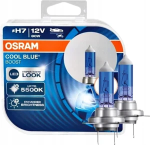 OSRAM H7 Cool Blue Boost Hyper Azul Bombillas 5500K 80W 12V 62210CBB-HCB Set - Picture 1 of 2