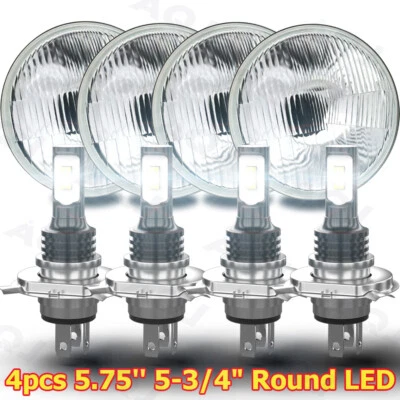 8pcs 5.75" 5-3/4inch Round LED Headlights Upgrade for Ford Galaxie 500 1962-1974 - Изображение 1 из 4