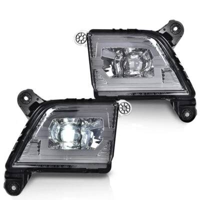 1 par de luces antiniebla LED DRL cromadas aptas para Chevrolet Silverado 1500 2019-2021 Foto 1 de 4