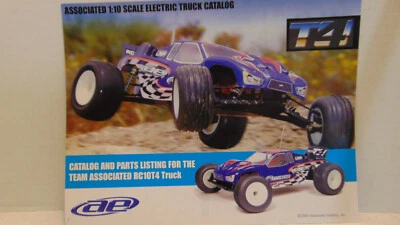 Vintage 2004 Team Associated RC10T4  Brochure/Parts Explosion/Parts List - Image 1 of 2