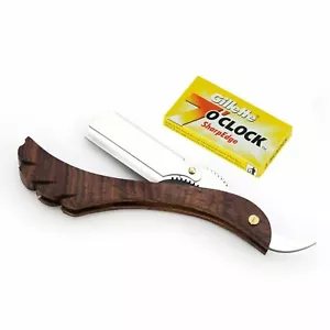 New Stainless Steel Straight Edge Razor Blade Shaving Cut Blades Barber Men 1 - Picture 1 of 1