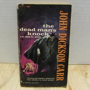 The Dead Man's Knock by John Dickson Carr Bantam Paperback 1960 Sleaze Art - Picture 1 of 3