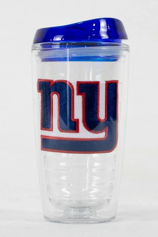 New York Giants NFL Licensed 16oz Double Wall Insulated Tumbler Cup w/Lid Cover