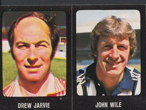 Transimage 1979/80 Football Sticker - No's 281 & 396 - John Wile & Drew Jarvie