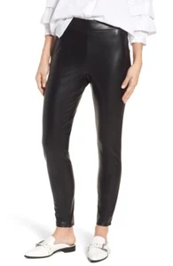 Leith 165463 Women's High Waist Faux Leather Leggings Black Size Small - Picture 1 of 3