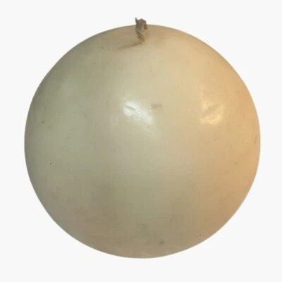 Vela redonda marfil cera de abejas bola orbe 2 pulgadas de diámetro mecha de algodón natural Foto 1 de 4