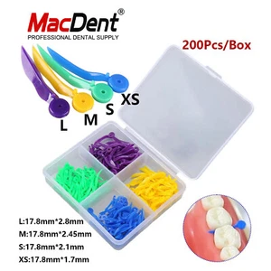 200Pcs Dental Disposable Plastic Wedge With Holes Round Stern Wave Poly-Wedge - Imagen 1 de 8