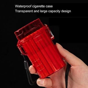 Waterproof Plastic Cigarettes Case Holder Tabacco Smoking Storage Container Box - Picture 1 of 20