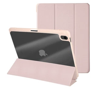 Avizar Housse pour iPad Air 11 2024 / 2025 Support Mise en Veille Rose clair - Photo 1/5