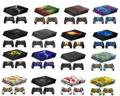 Sony Playstation 4 Pro PS4 Skin Aufkleber Schutzfolie Konsole Controller Sticker - Bild 1 von 4