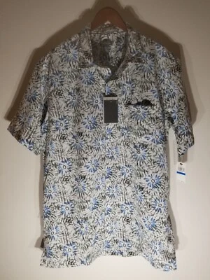 Van Heusen Men's Floral Short Sleeve Collared Casual Button Down Size XLT NWT$60 - Image 1 of 4