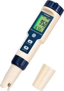 5 in 1 LCD Digital PH/TDS/EC/Salinity/Temperature Water Quality Meter Tester Pen - Picture 1 of 7