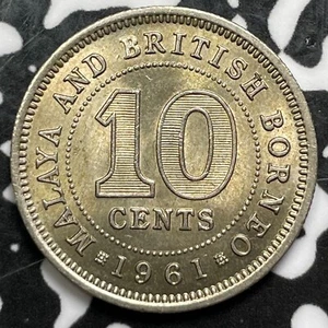 1961 Malaysia & British Borneo (3 verfügbar) hochwertig! Schön! (nur 1 Münze) - Bild 1 von 4