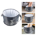  Aluminum Film Insulation Cotton Folding Bucket Travel Portable Foot Basin