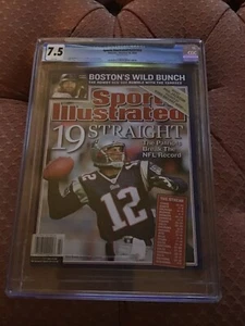 sports illustrated 2004 Tom Brady Newsstand CGC 7.5 - Picture 1 of 2