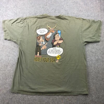 Vintage Bill Engvall Shirt Men 2XL Caricature Comedy Heres Your Sign Hunting Y2K - Изображение 1 из 4