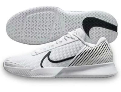 Nike Zoom Vapor Pro 2 HC Mens Tennis Shoes White/Black DR6191 101 NEW - Image 1 of 4