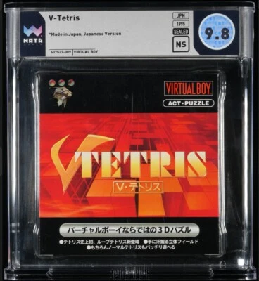 WATA 9.8 Graded Nintendo Virtual Boy Japanese V Tetris Unopend Box New Games - Image 1 of 2