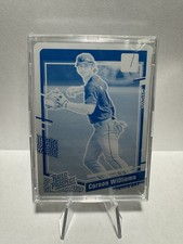 2023 Donruss #65 Carson Williams Rated Prospect Blue Printing Plate 1/1  1 of 1