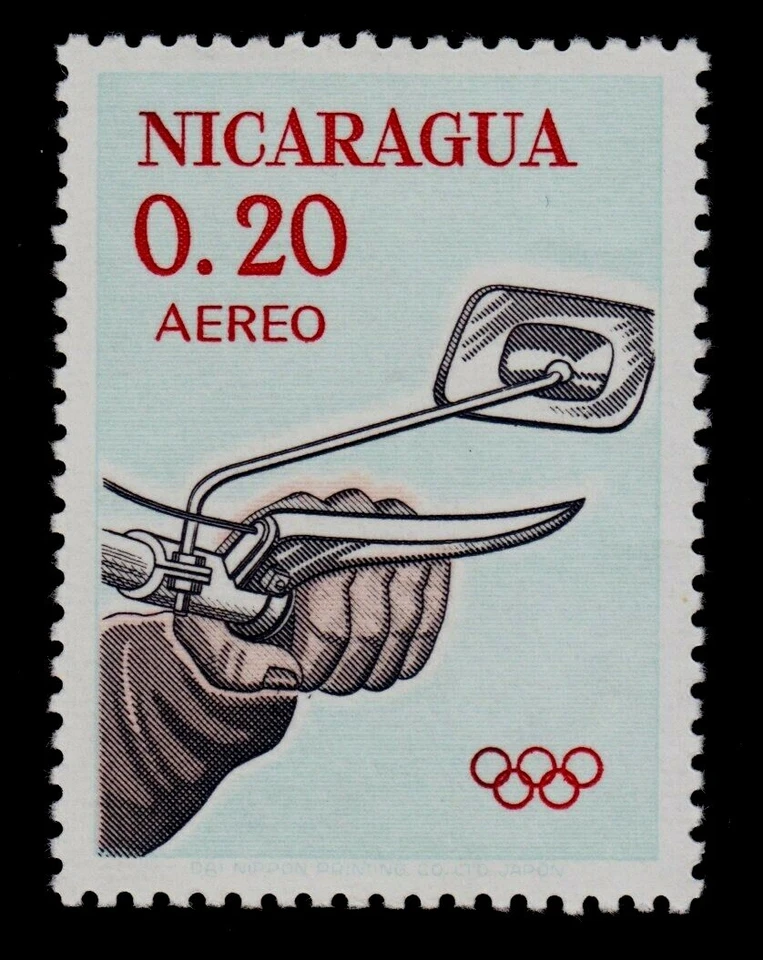 NICARAGUA   SCOTT#  C530    MNH   MOTORCYCLING/1964 OLYMPICS TOKYO - Image 1 of 1