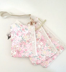 (Juego de 3) Nuevo My Melody Lesportsac Triple Bolsa Rosa Billetera Identificación Moneda Estuche para Tarjeta - Imagen 1 de 3