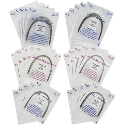 arcos de ortodoncia NiTi ортодонтическая арка проволока из нержавеющей стали круглый прямоугольный - Изображение 1 из 4