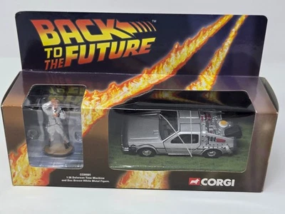 CORGI BACK TO THE FUTURE DELOREAN TIME MACHINE WITH DOC BROWN CC05501 NEW - Image 1 of 4