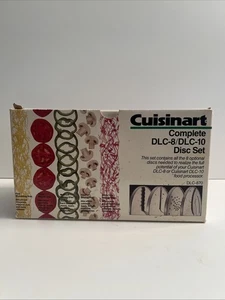 Cuisinart Food Processor DLC-8 / DLC-10 (8) Disc Blade Set Model DLC-870 Clean! - Picture 1 of 9