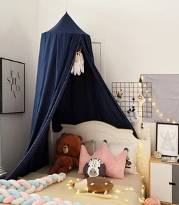Bed Canopy Crib Tent Cover for Kids, Round Dome Crib Netting Mosquito Net Cri... - Picture 1 of 6