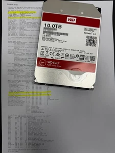 Original Western-Digital "red" 10 TB WD100EFAX 10'000GB - Bild 1 von 3